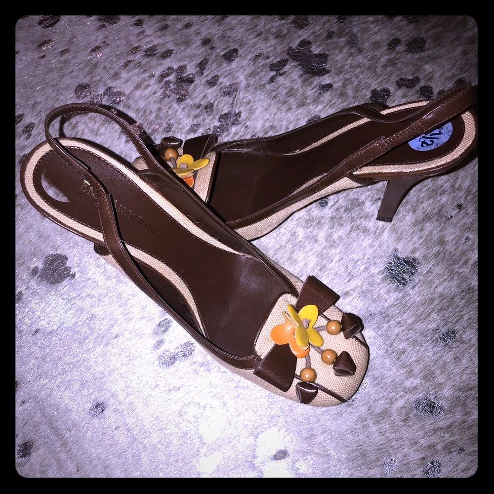 Enzo Angiolini slingback heels